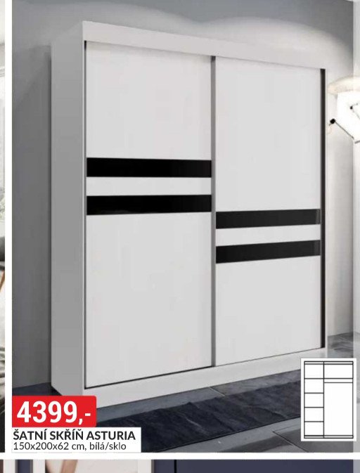 ŠATNÍ SKŘÍŇ ASTURIA