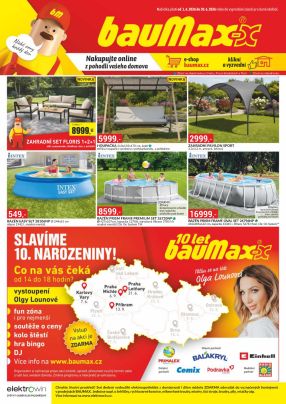 aktuální leták bauMax 1.6.2026-30.6.2026