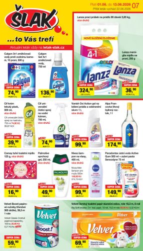 aktuální leták Šlak drogerie 1.6.2026-13.6.2026