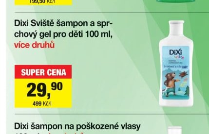 Dixi Sviště šampon a sprchový gel pro děti 100 ml