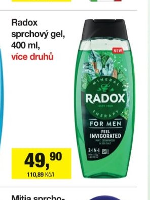 Radox sprchový gel, 400 ml