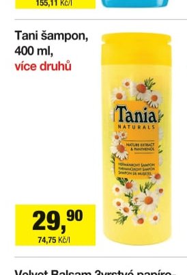 Tania šampon, 400 ml