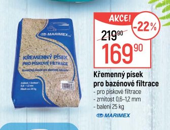 Křemenný písek pro bazénové filtrace