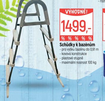 Schůdky k bazénům
