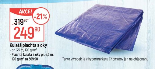 Kulatá plachta s oky
