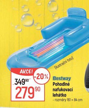 Bestway Pohodlné nafukovací lehátko