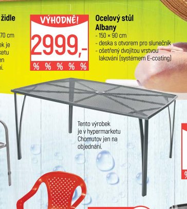 Ocelový stůl Albany - Globus aktualniletaky.eu