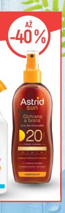 Astrid sun Ochrana a bronz olej na opalování OF 20