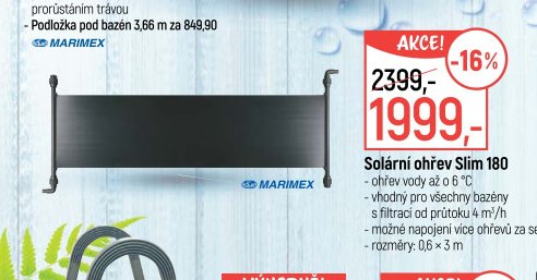 Solární ohřev Slim 180