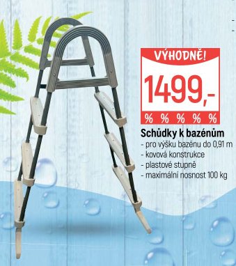 Schůdky k bazénům