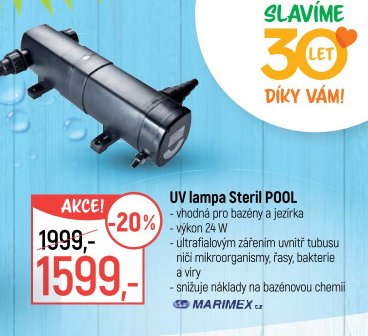 UV lampa Steril POOL