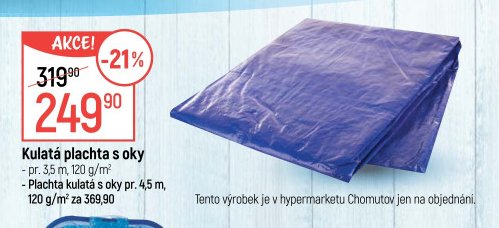 Kulatá plachta s oky