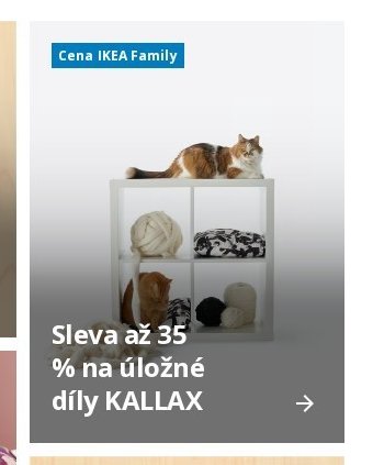 Sleva až 35 % na úložné díly KALLAX
