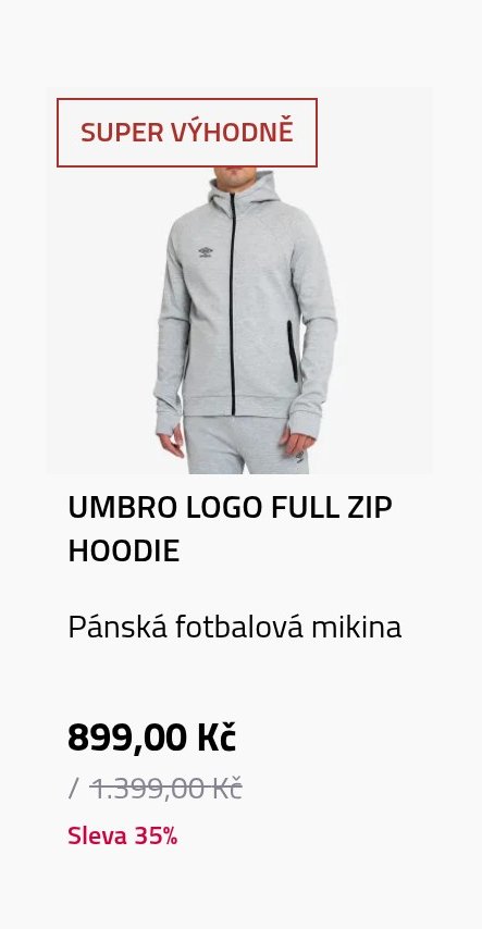 UMBRO LOGO FULL ZIP HOODIE