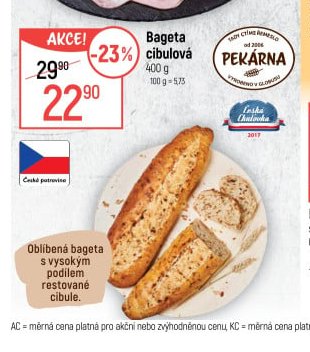 Bageta cibulová