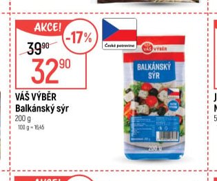 Váš Výběr Balkánský sýr 200 g