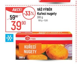 Váš Výběr Kuřecí nugety 300 g