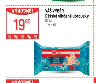 Váš Výběr Dětské vlhčené ubrousky