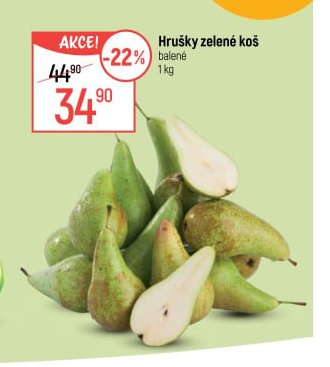 Hrušky zelené koš