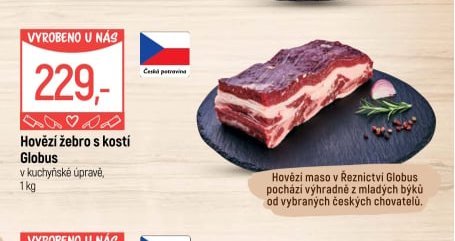 Hovězí žebro s kostí Globus - Globus aktualniletaky.eu