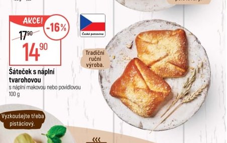 Šáteček s náplní tvarohovou - Globus aktualniletaky.eu