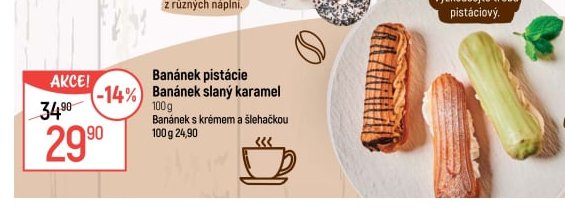 Banánek pistácie / Banánek slaný karamel - Globus aktualniletaky.eu