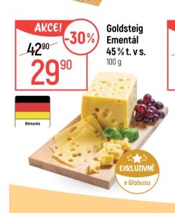 Goldsteig Ementál 45% t. v s. - Globus aktualniletaky.eu