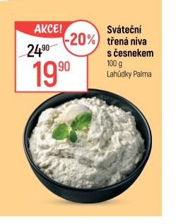 Sváteční třená niva s česnekem