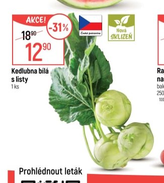 Kedlubna bílá s listy - Globus aktualniletaky.eu