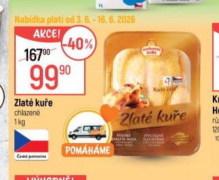 Zlaté kuře chlazené