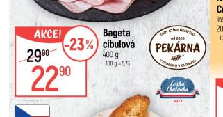 Bageta cibulová