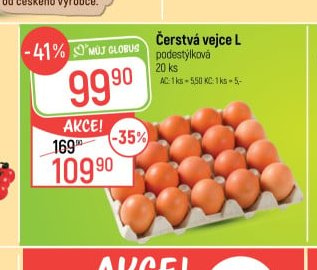 Čerstvá vejce L