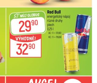 Red Bull energetický nápoj
