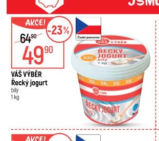 Váš Výběr Řecký jogurt bílý 1 kg