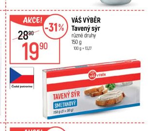 Váš Výběr Tavený sýr různé druhy 150 g