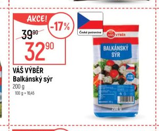 Váš Výběr Balkánský sýr 200 g