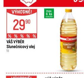 Váš výběr Slunečnicový olej