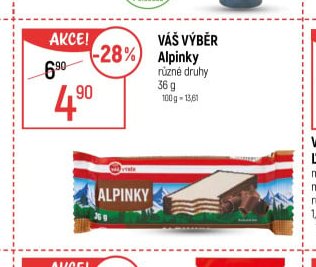 Váš výběr Alpinky