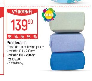 Váš výběr Prostěradlo