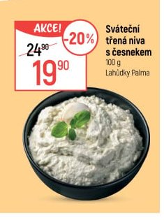 Sváteční třená niva s česnekem