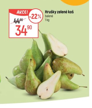 Hrušky zelené koš