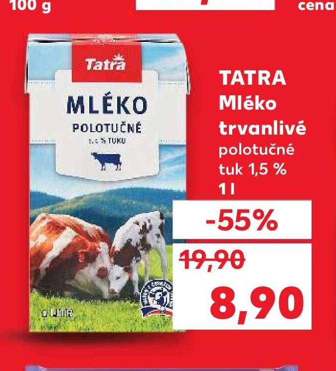 Tatra Mléko trvanlivé 1 l