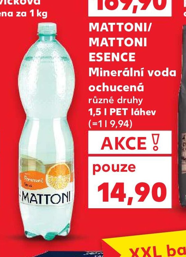 Mattoni Minerální voda ochucená 1,5 l