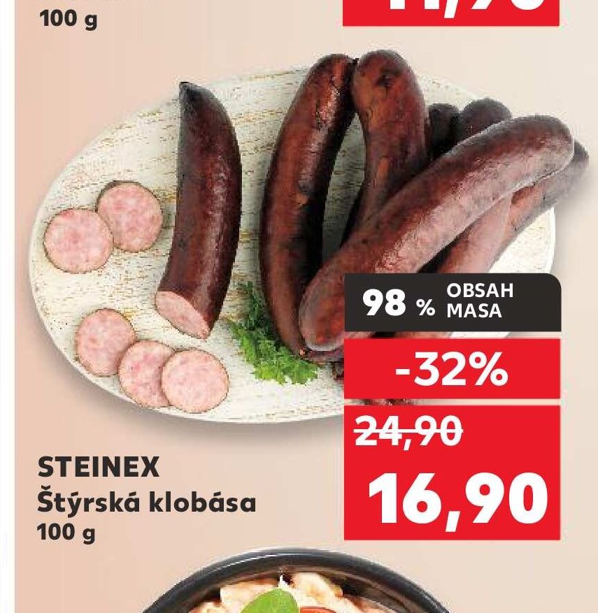 STEINEX Štýrská klobása