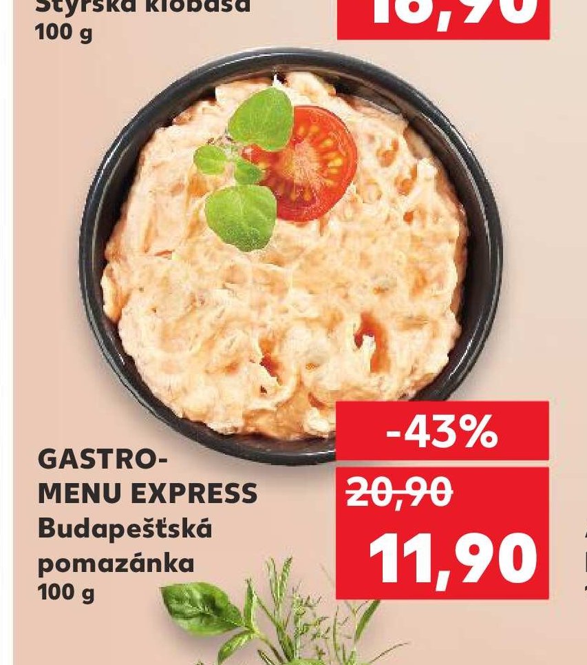 GASTRO-MENU EXPRESS Budapešťská pomazánka
