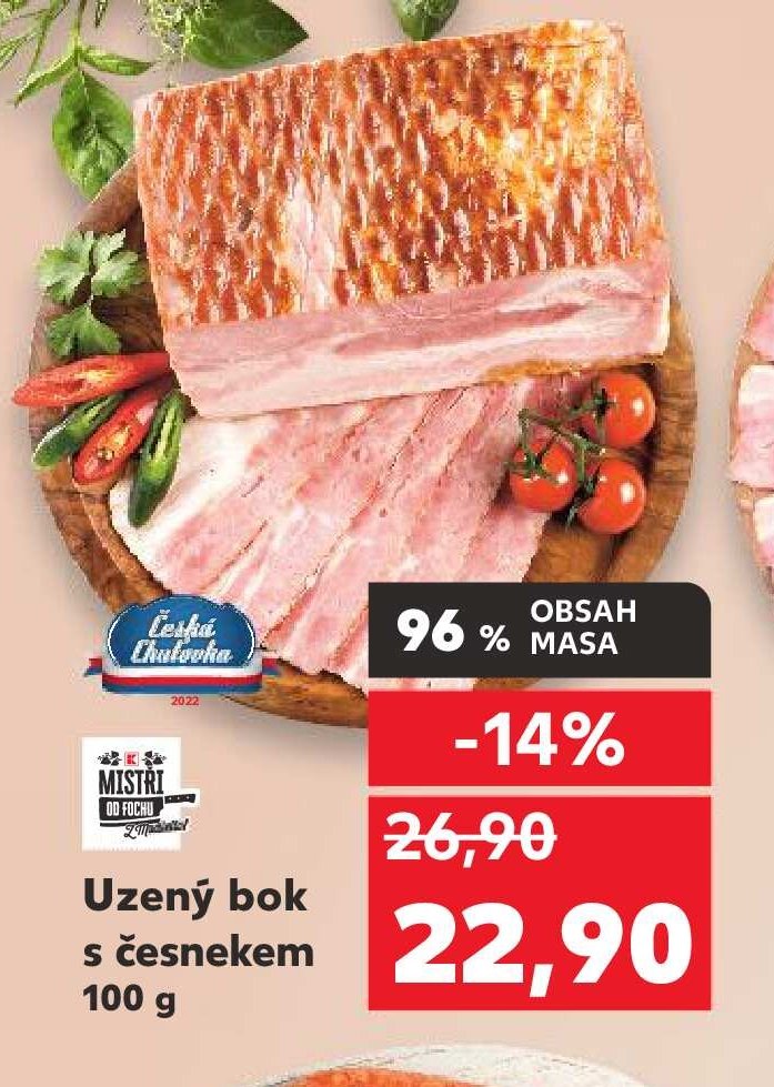 Uzený bok s česnekem