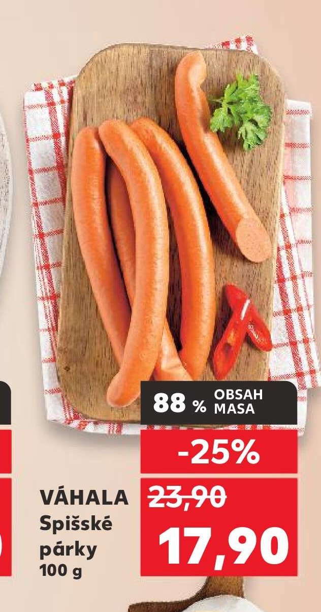 VÁHALA Spišské párky