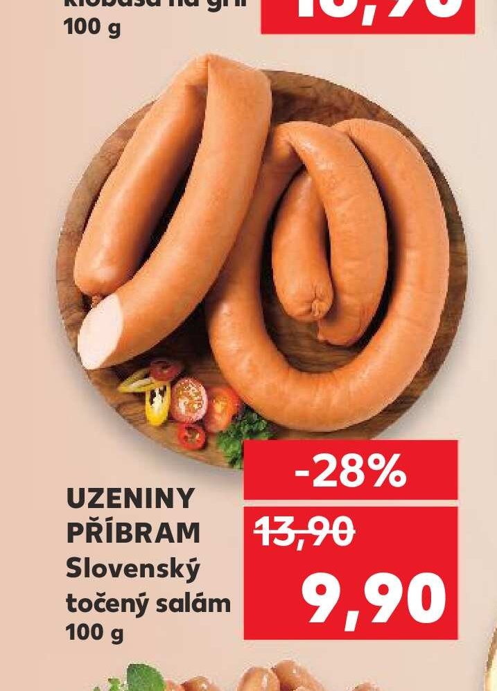 UZENINY PŘÍBRAM Slovenský točený salám