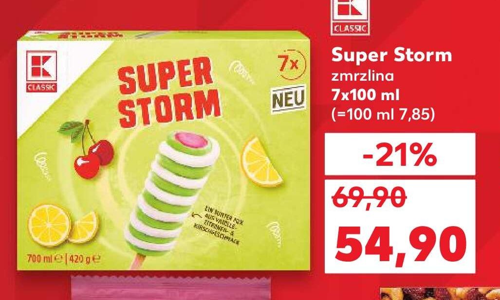 Super Storm zmrzlina