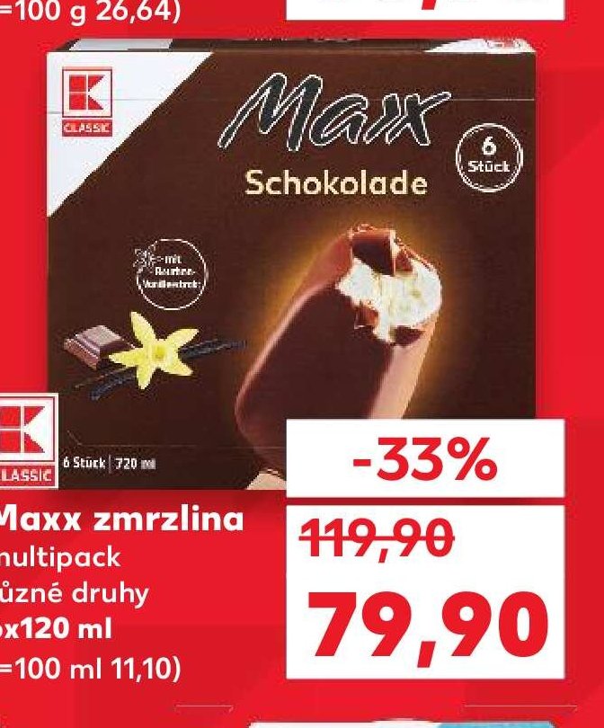 Maxx zmrzlina multipack